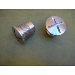 BULTACO METRALLA MK 2 JUEGO TAPONES / TORNILLOS HORQUILLA DELANT