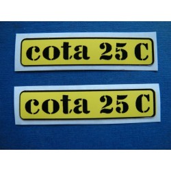 JUEGO PEGATINAS COTA 25 C PARA LATERAL DEPOSITO DE GASOLINA