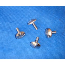 JUEGO 4 TORNILLOS AMORTIGUADOR SHERPA, ALPINA, ETC. "ACERO INOX"